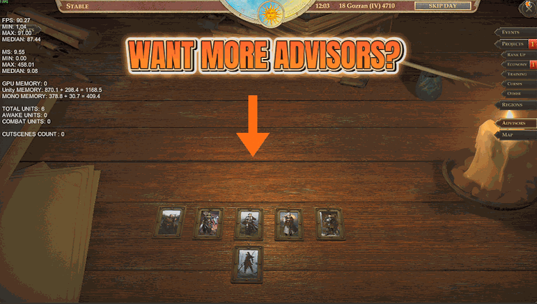 Pathfinder: Kingmaker — Open Court (Any Advisor, Any Chair)